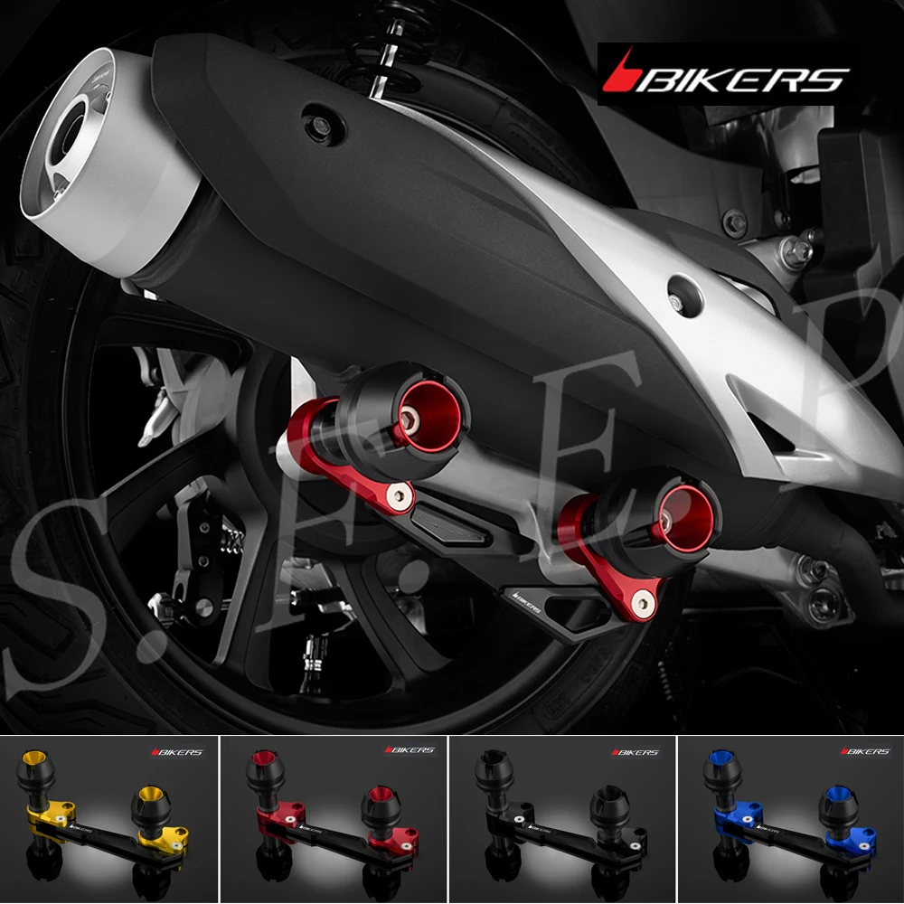 BIKERS Motorcycle Falling Protector Sliders Adjustable Exhaust Pipe Sliders Falling Protector For Honda NSS350 Forza350