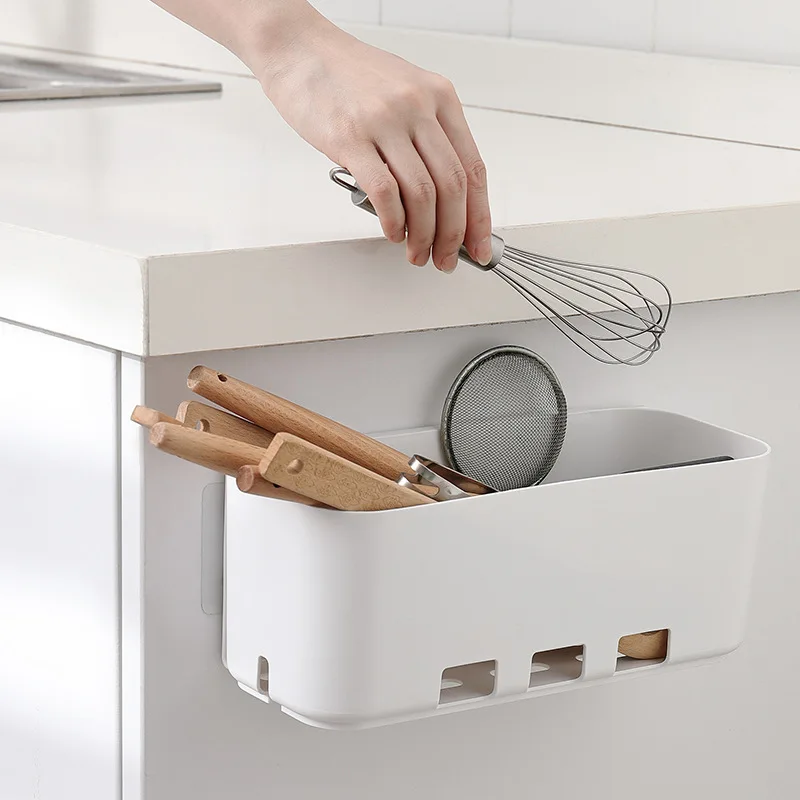 

Multi-function Hole Free And Slit Pull Type Storage Box Kitchen Cabinet Retractable Drawer Type Storage Rack