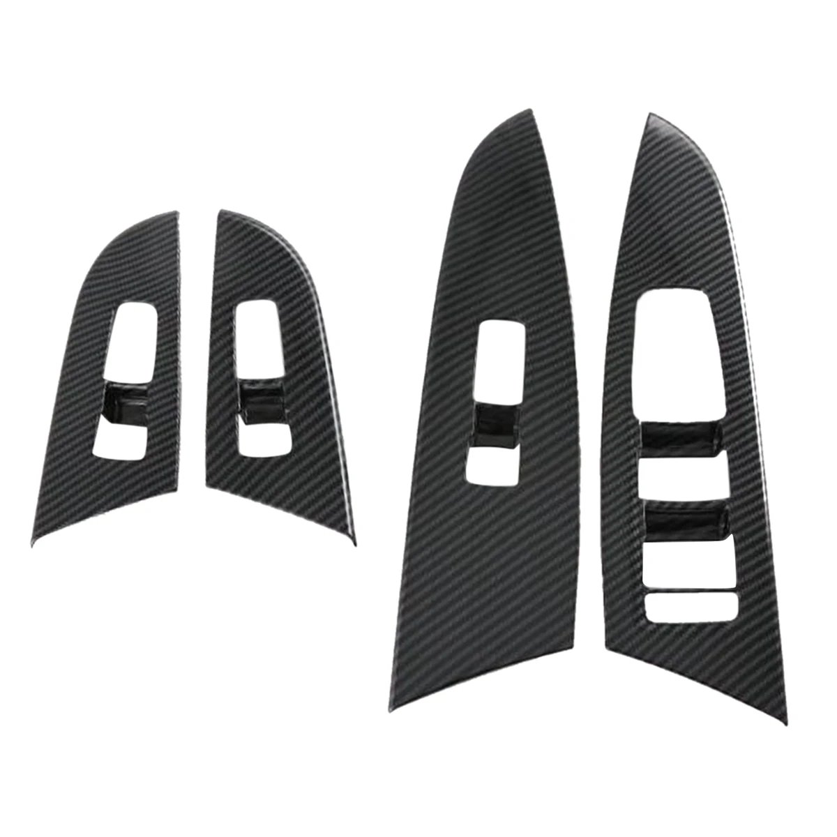 

For KIA MOHAVE 2020 2021 2022 Car Carbon Fiber Window Glass Lift Button Switch Cover Trim Door Armrest Panel