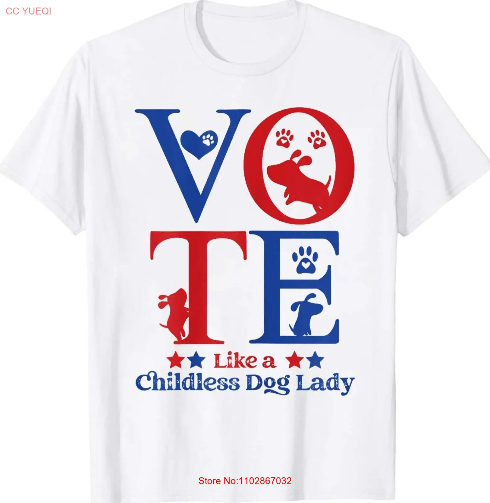 Забавная футболка Kamala с надписью VOTE Like a chilless Dog Lady Election