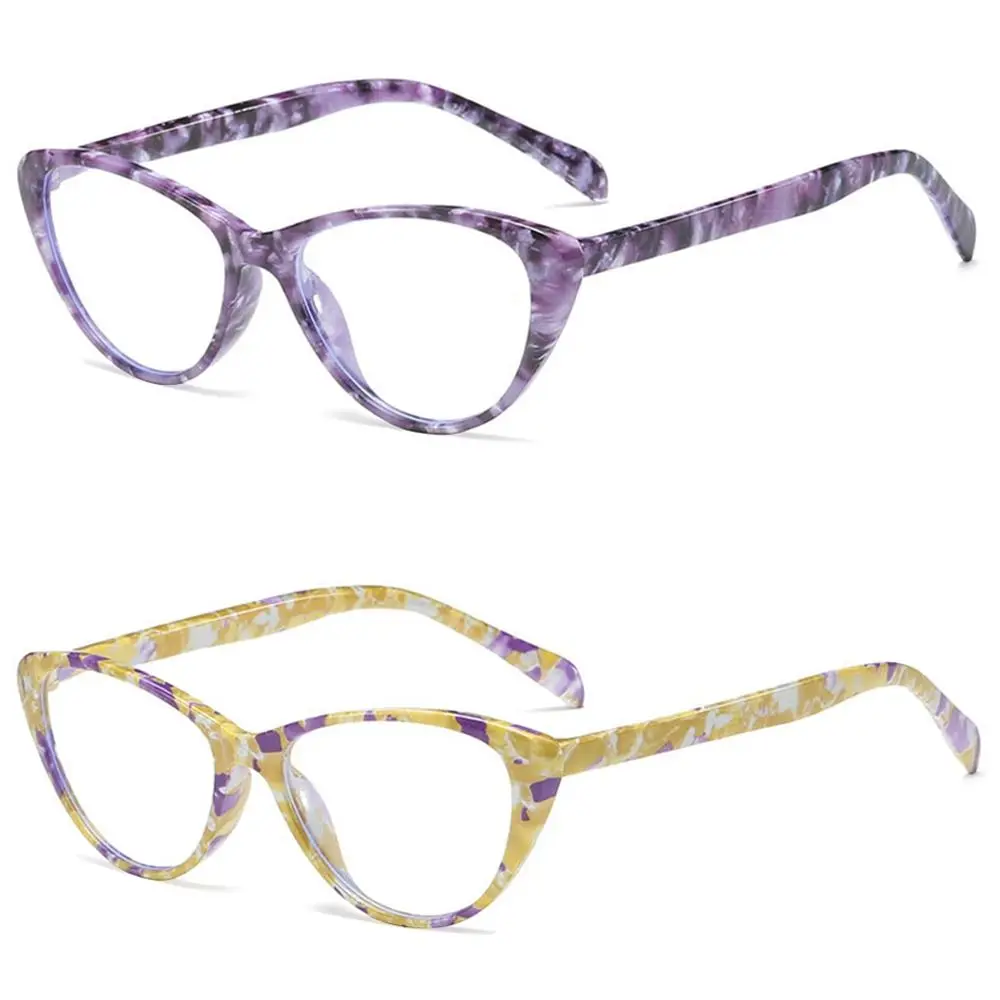 

Удобные портативные винтажные очки для чтения с цветами светильник Кая оправа с защитой от синего света очки для защиты глаз