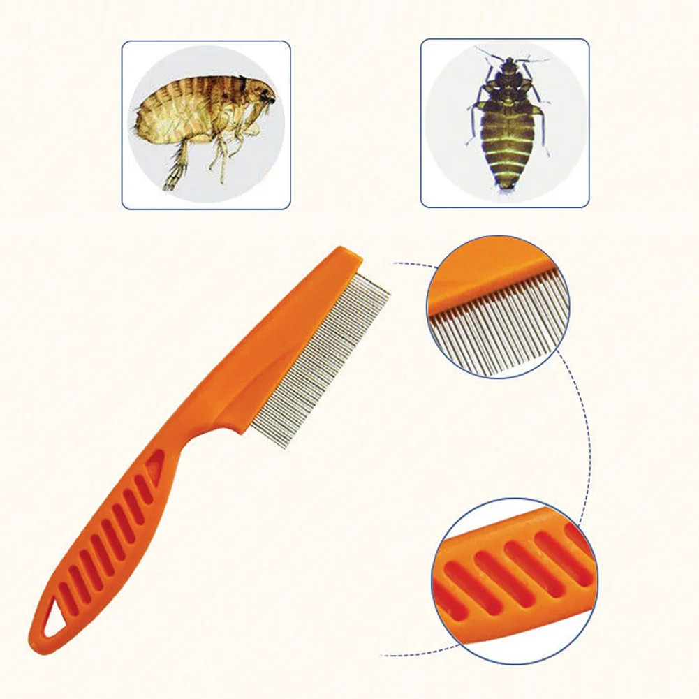 

Pretty&Better Pet Dematting Comb Stainless Steel Pet Grooming Comb for Dogs and Cats Gently Removes Loose Undercoat Flea Comb