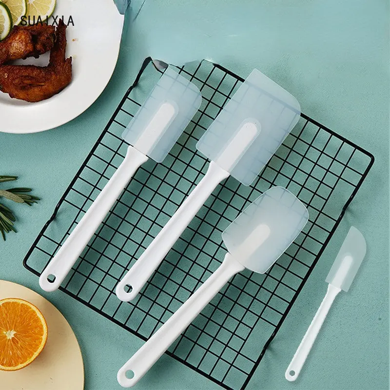 

Silicone Cake Scraper Translucent Non-Stick Cake Cream Spatula Kitchen Cooking Pastry Scraper Mold Brush Tool Baking Accessories