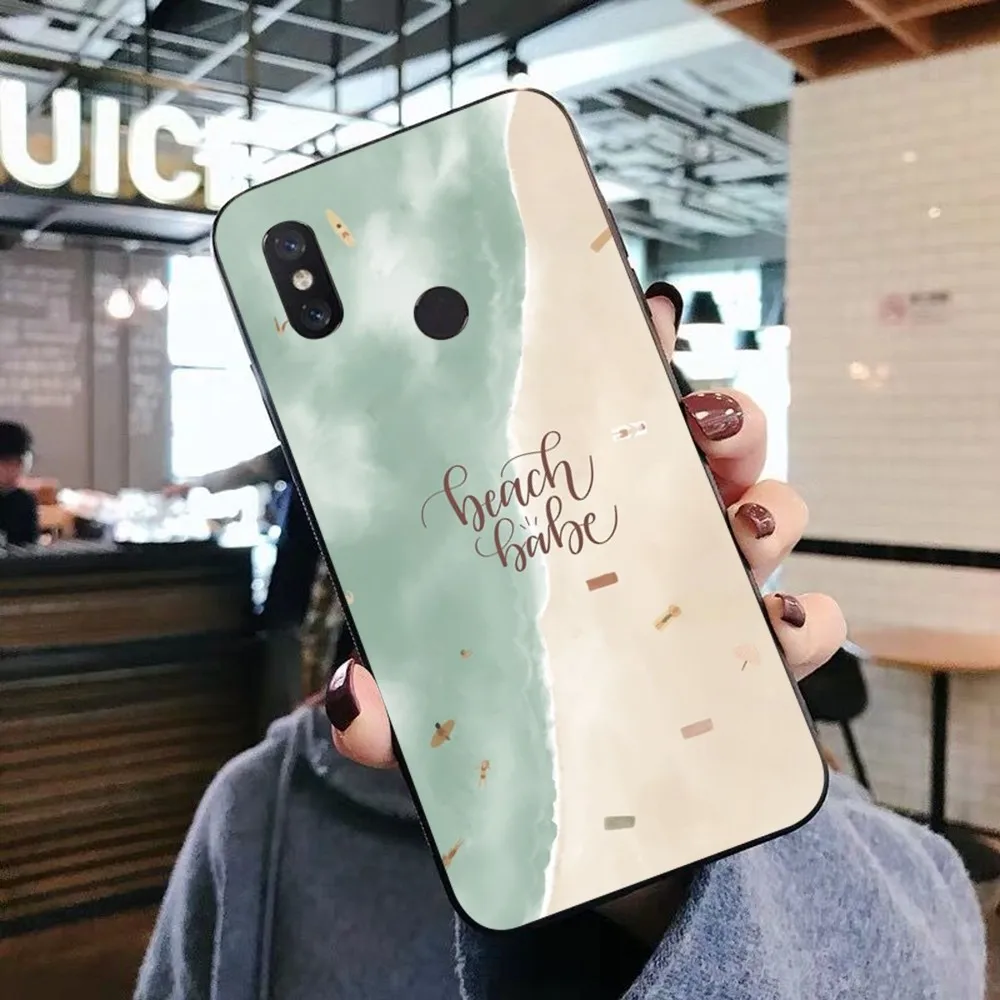 Летний Пляжный чехол для телефона Xiaomi Mi 5X 8 9 10 11 12 lite pro 10T PocoX3pro PocoM3 Note