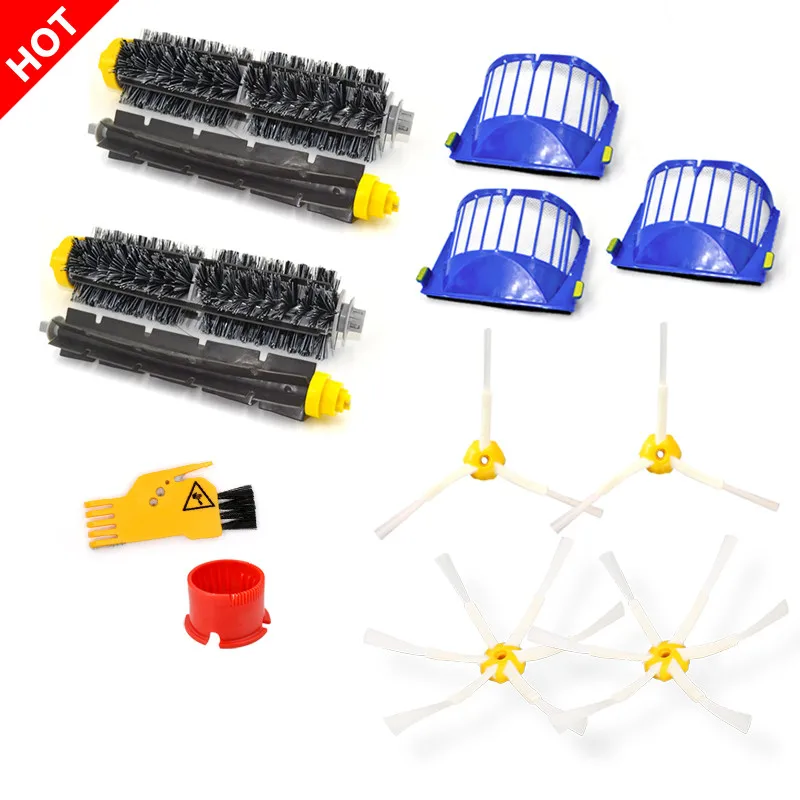 

Запчасти для пылесоса iRobot Roomba, основная щетка, боковая щетка, воздушный фильтр HEPA 600 690 620 630 650 660 671 680 605 621 631