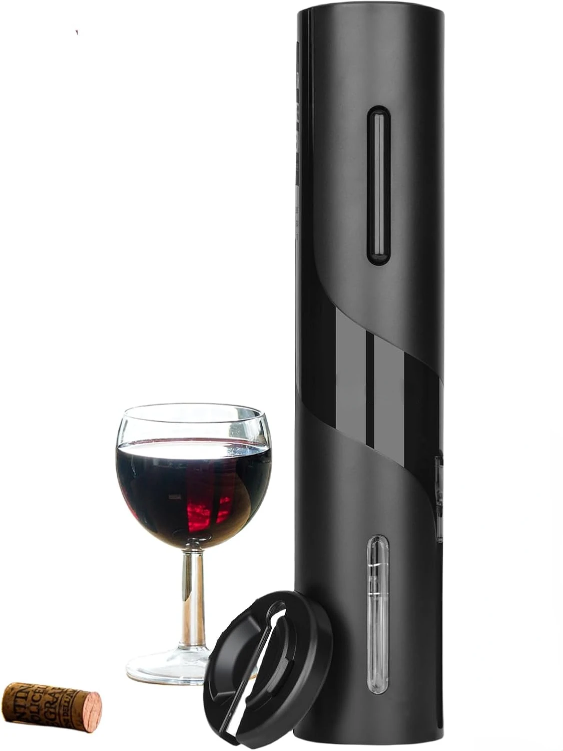 Открывалка для бутылок вина на батарейках со штопором фольгой пробкой подарок