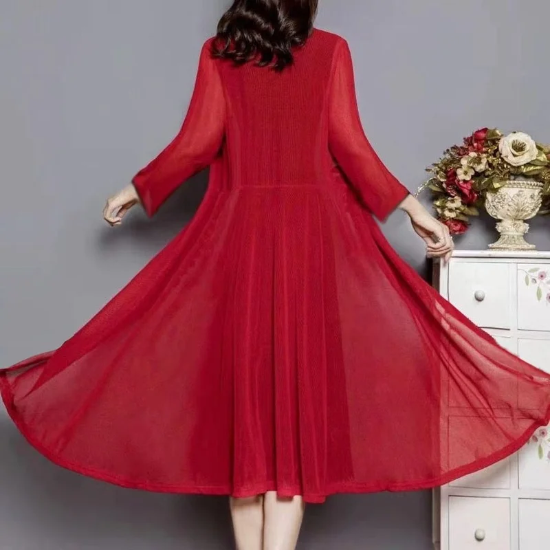 

Summer Autumn Long Cardigan Women 4XL Solid Female Cardigans Women Casual Loose Coat Jacket Ladies Shawl Outwear E83