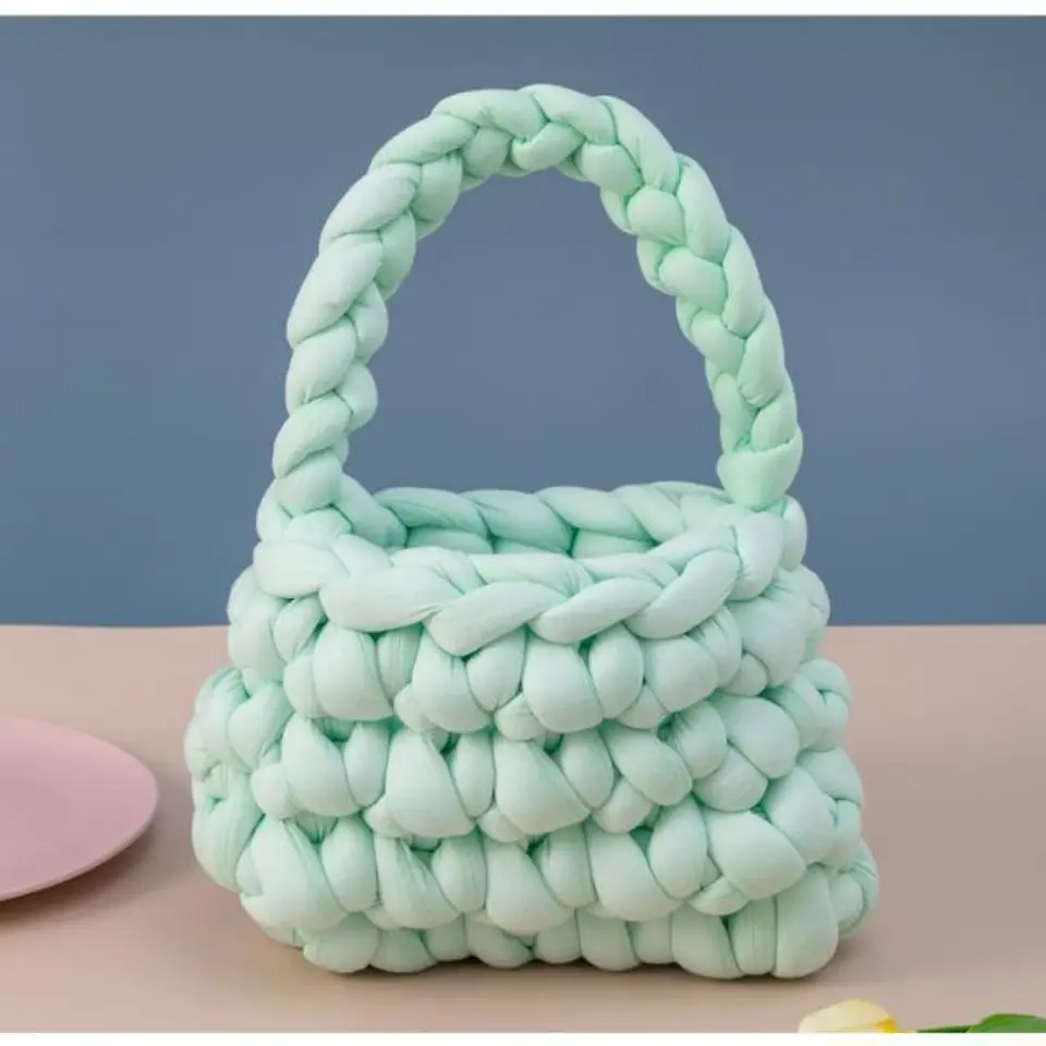 

Spring 2022 Handwoven Braided Shoulder Bags Women Unique Designer Soft Braided Crossbody Bags