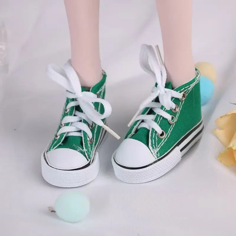 1 пара парусиновых туфель 7,5 см для куклы 13 BJD, аксессуары для кукол 60 см, мини-повседневные кроссовки, обувь с вышивкой для девочек, платье своими руками (art.: 3920cd49099f2) - 3920cd49099f2