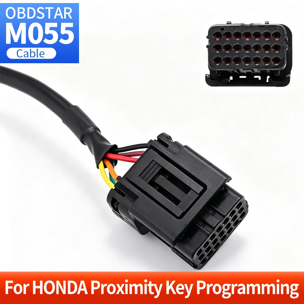 Фото Новый кабель передачи данных OBDSTAR M055 для Honda, для серии OBDSTAR ISCAN (мотоциклы/суда), программирование бесконтактных ключей в режиме BENCH, автомобильный кабель. №2