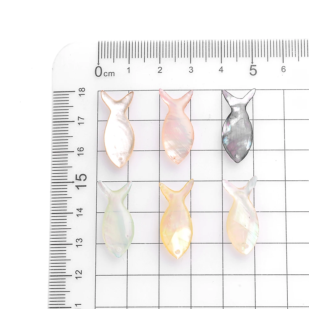 Бусины-подвески в виде рыбок 24 х10 мм 2 шт