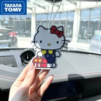 takara tomyk hello kitty car aromatherapy tablet pendant new long lasting perfume in the car to remove odor accessories pendant