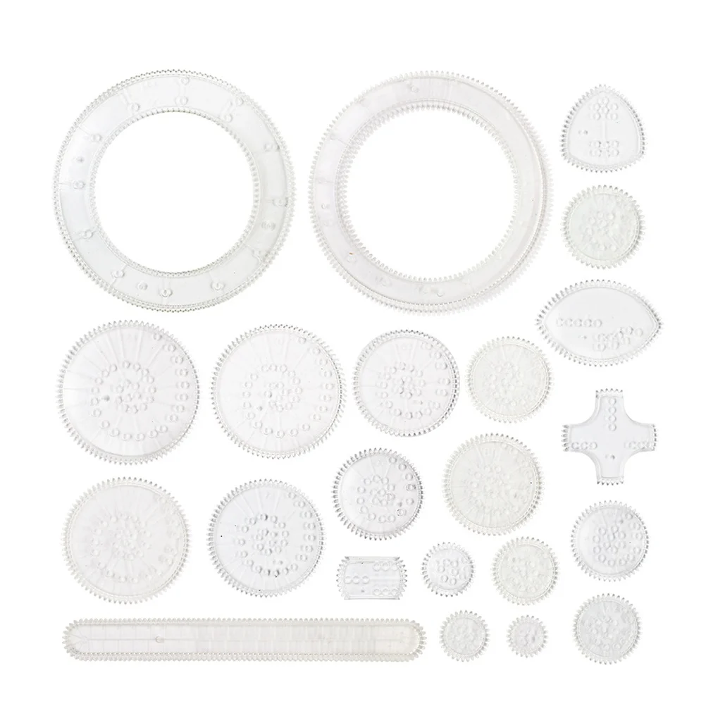 

1 Set 22pcs Drawing Template Flower Drawing Ruler Ruler Set Creative Painting Ruler Set for Kids Use (without Pen and Glue