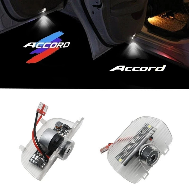 2X Led Car Door Welcome Light Ghost Shadow Projector Logo Light For Accord 10th 7th 8th 9th 2003-2022 Auto Accessories