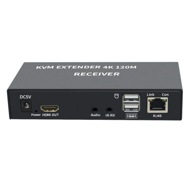 4K HDTV 120M KVM Extender HDMI-совместимая стандартная клавиатура и мышь 3 5 мм AUX из