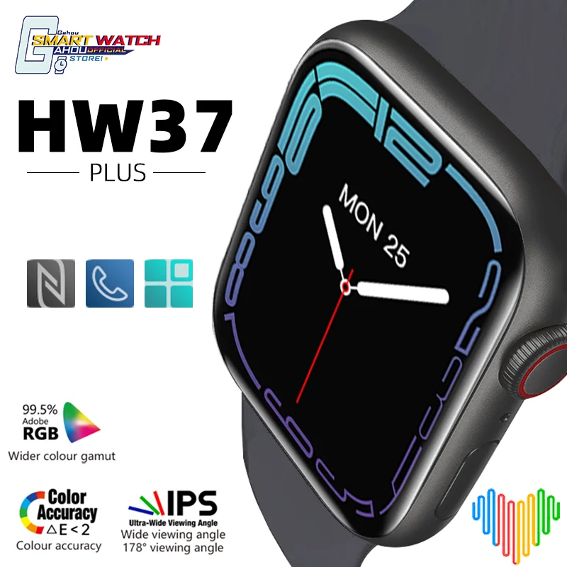

Смарт-часы HW37 PLUS мужские/женские с Bluetooth и поддержкой беспроводной зарядки
