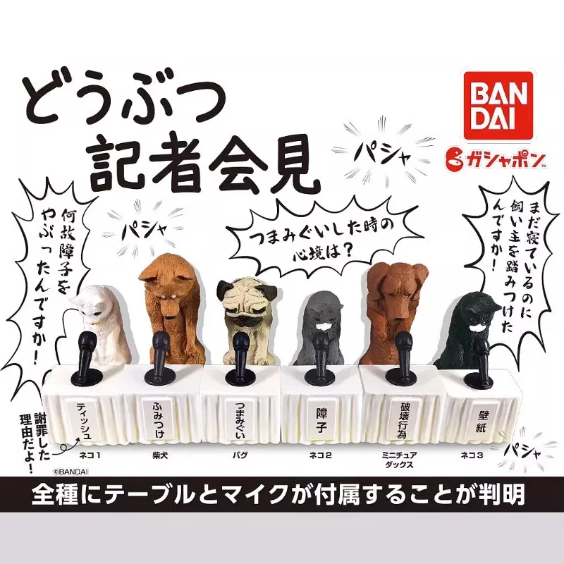 

BANDAI, японская искусственная аниме, игрушки, лук, извините, животное, репортер, знакомство с Шиба-ину, кавайные игрушки, фигурка