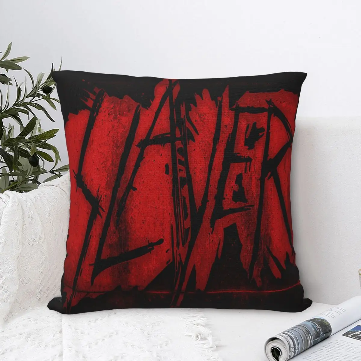 

Slayer Pentagram Pillowcase Cute Cushion Cover Bed Pillowcase For Car Sofa Home Decor