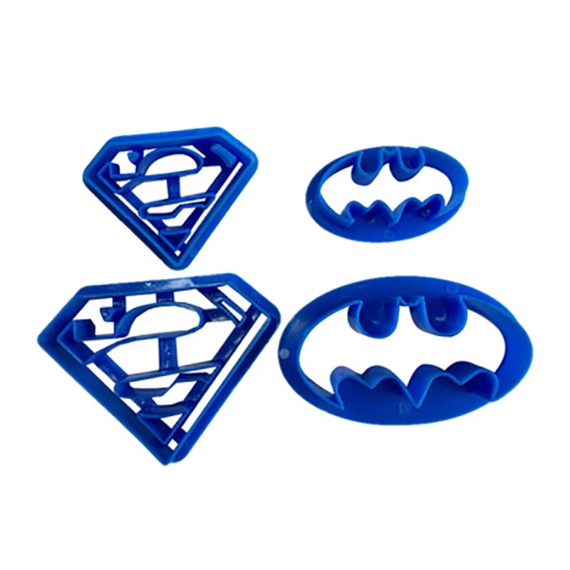 

4Pcs Cartoon 3D Medal Fudge Cookie Cutters Mould Biscuit Embossing Sugar Craft Dessert Kitchen Baking Chocolates Cake Decor Tool