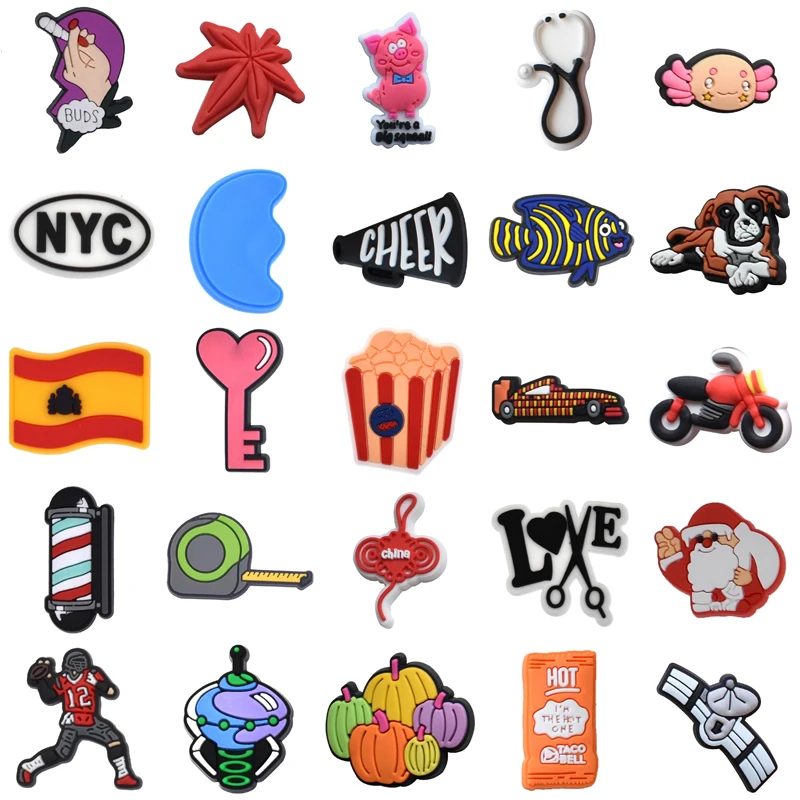 

Kids Shoe Charms Women Charm Girl Decorations for Croc Para Pins Wholesale Bulk Boy Packs Men Shoes Accessories Set Jeans Gifts