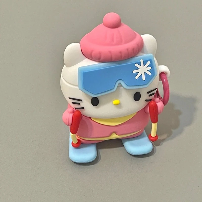 Новый чехол Hello Kitty для AirPods 1/2 милый мультяшный аниме очаровательный лыжный