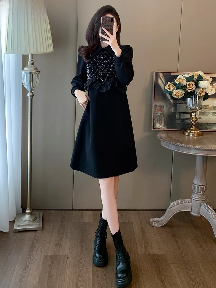 La Chabell маленькое платье для похудения женское новинка весны и осени 2024