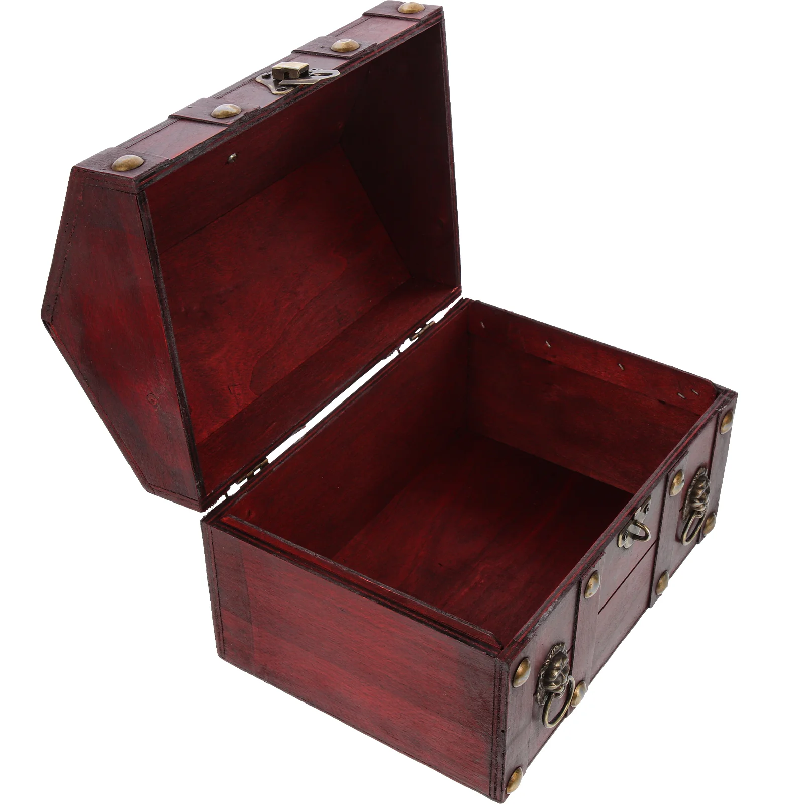 

Wooden Storage Box Jewelry Organizer Candy Case Photo Prop Keepsakes With Lid
