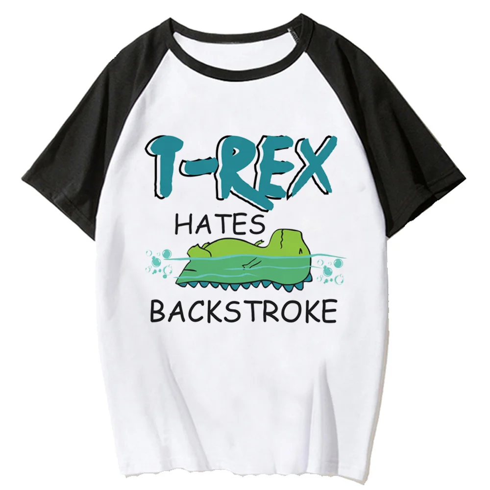 

Dinosaur top women funny Y2K manga t shirt girl anime clothes