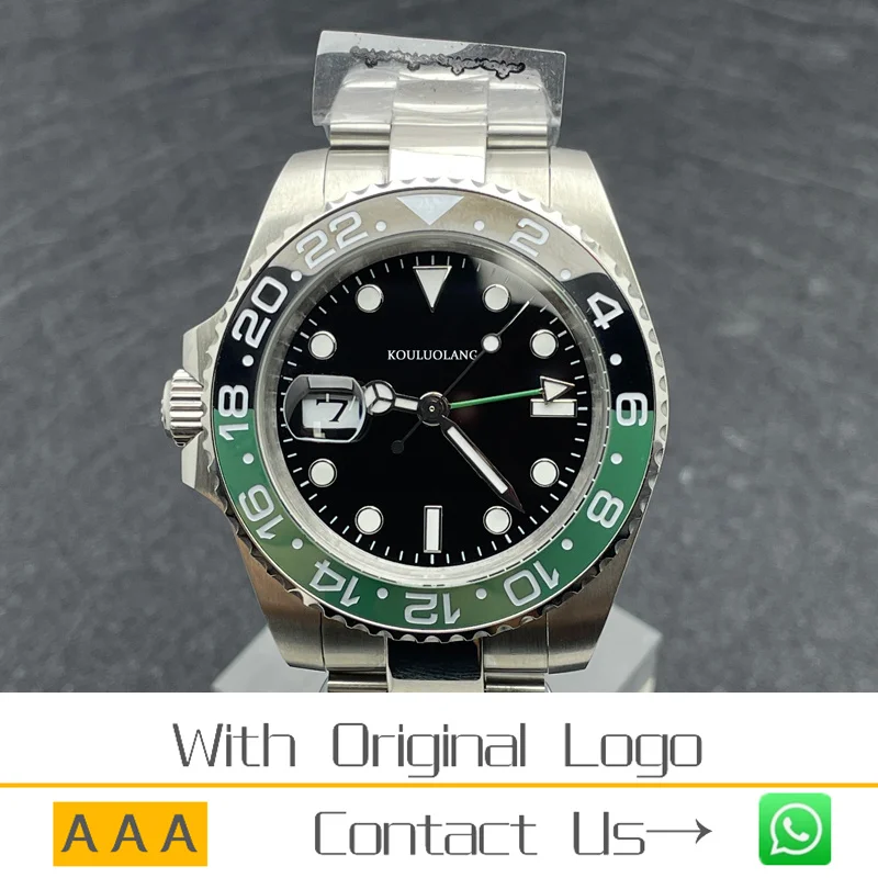

Mens Watch GMT Man Mechanical Watch Automatic Watch Sapphire Glass 904 Stainless Steel Jubilee Strap Luminous Waterproof -RLX