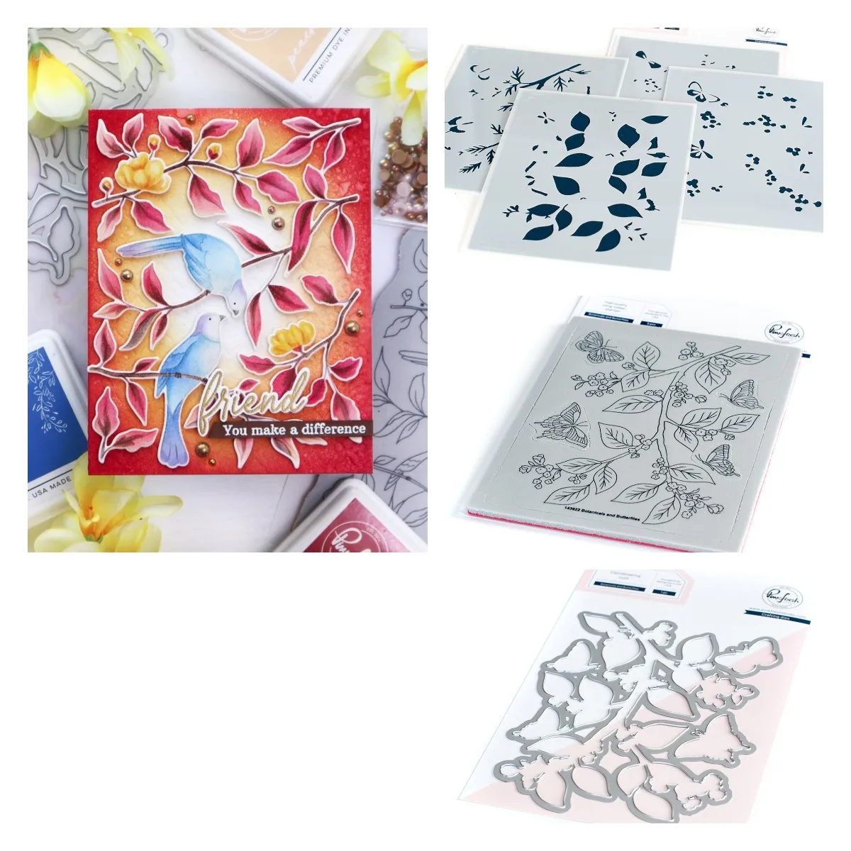 

Butterflies Metal Cutting Dies Stamps Stencil Scrapbook Diary Decoration Embossing Template DIY Make Greeting Card 2022 New