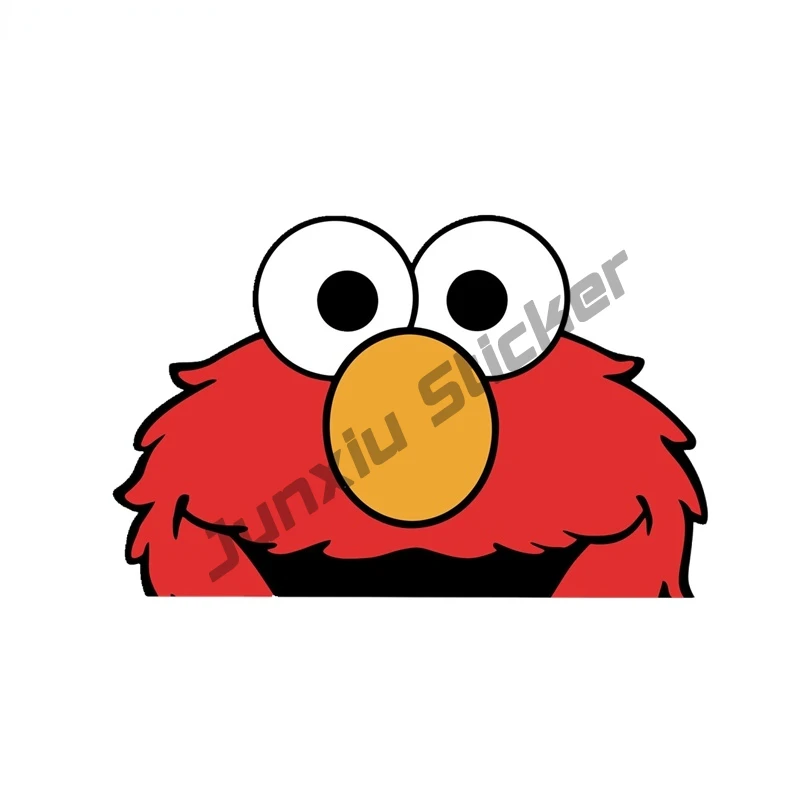 

Funny Elmo Peeking Cartoon Car Sticker Window Truck Vinyl Decal Laptop Room Suitcase Scratch-Proof Exterior Decor KK13x12cm