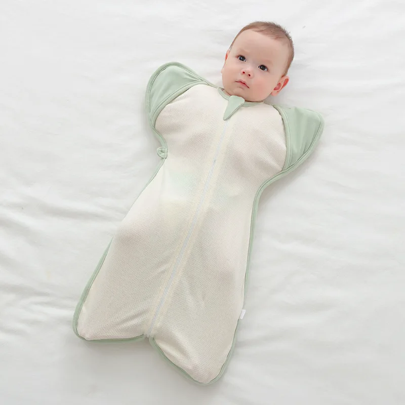 

Baby Sleeping Bag Surrendered Breathable Dual-Use Newborn Organic Cotton Anti-Kicking Was Baby Wrapped Legs Swaddling Prevent