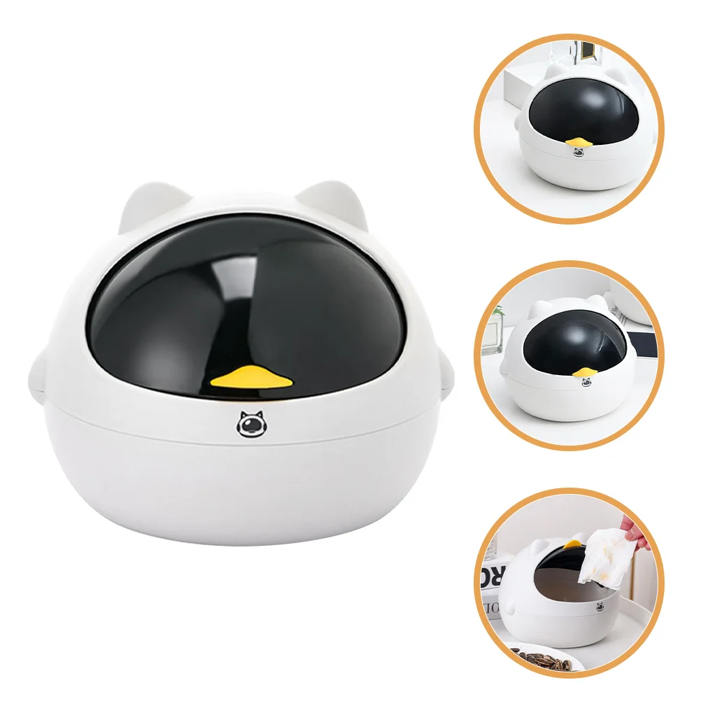 

Car Mini Trash Can Space Cat Office Waste Living Room Bucket Bin Small Garbage Container