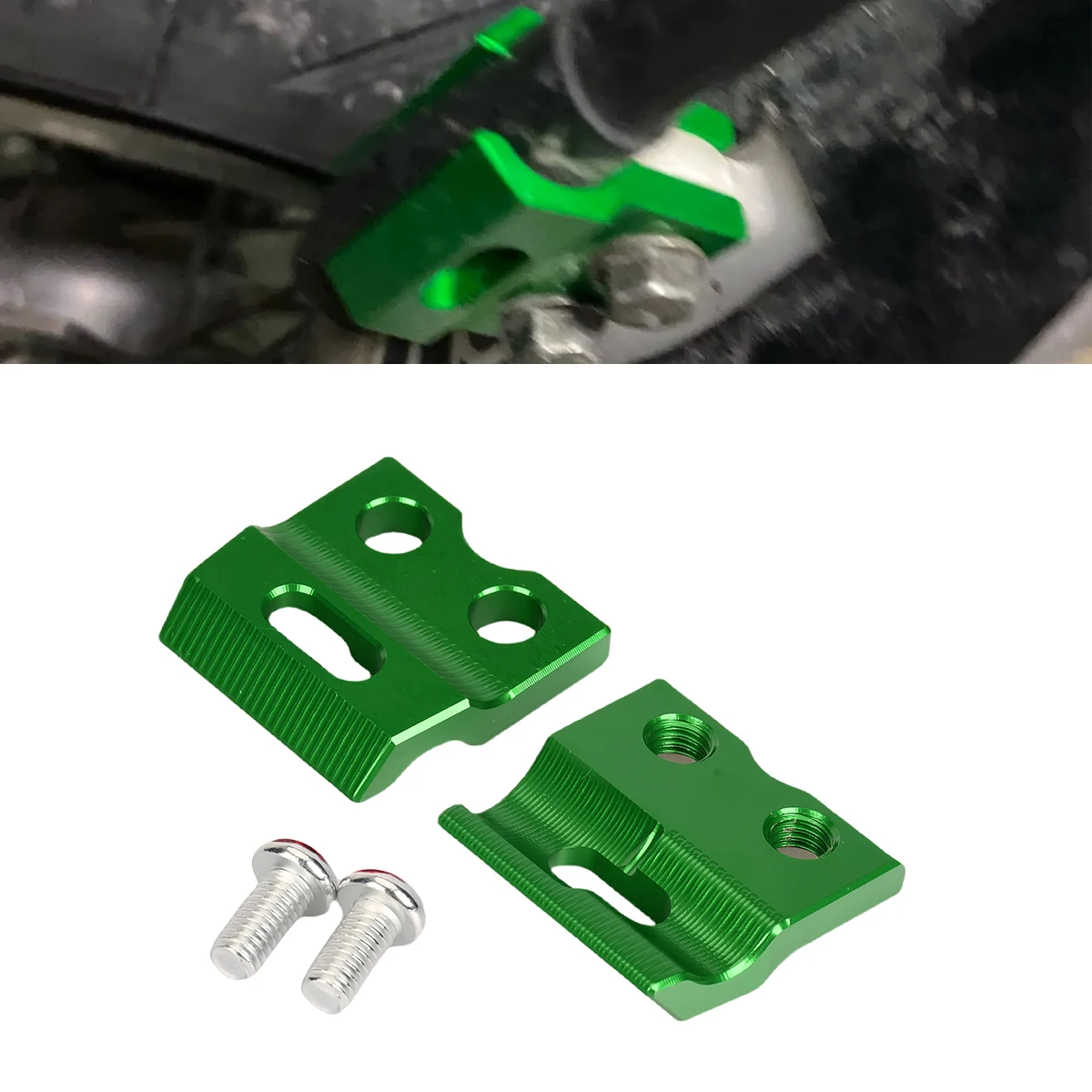 Фото Для мотоциклов Kawasaki KX65 KX80 KX85 KX100 KX125 KX250 KX250F KX250 450F/X KLX: Зажим переднего тормозного шланга/троса №1