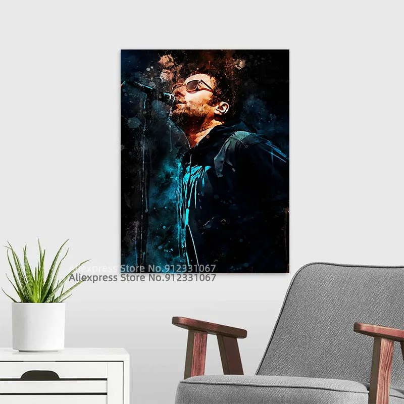 Лиам галлагер художественный плакат настенная Картина на холсте декоративная