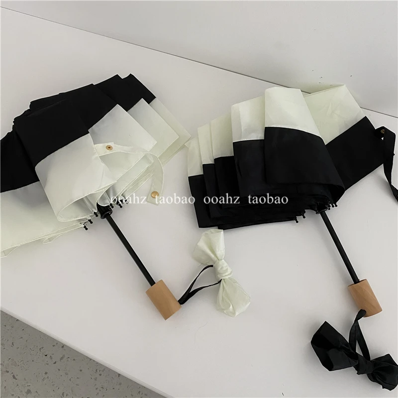 

Patio Windproof Umbrella Folding Holder Pocket Cute Umbrella Rain White Children Paraguas De Mujer Household Merchandises BL50UM