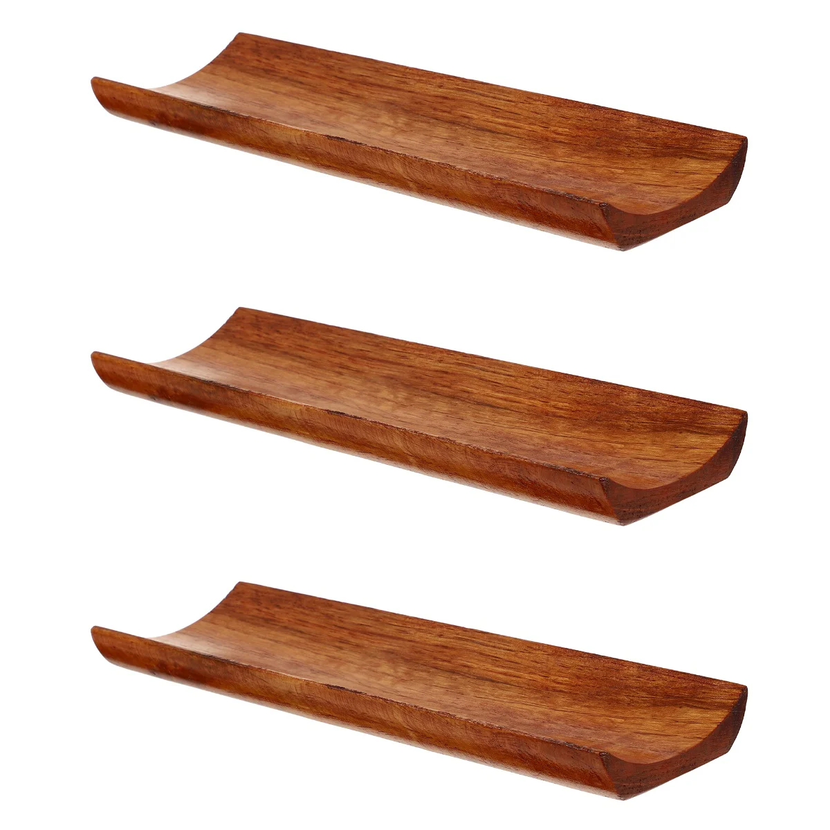 

3x Japanese Sushi Dish Wooden Platter Tray Hot Pot Beef Plate Sushi Stand Mousse Plate Restaurant Sushi Dish