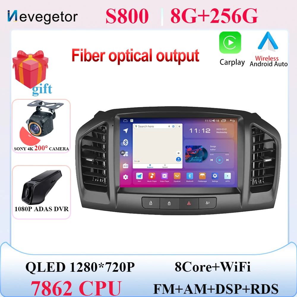 

Автомобильный GPS Carplay для Buick Regal 2009-2013 для Opel Insignia 2008-2012 Android 15, радио, стерео мультимедийный плеер, навигация