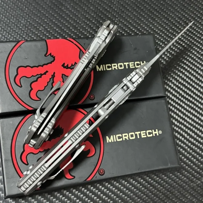 MICROTECH-амфибия ручка из титанового сплава складной нож M390 стальной карманный