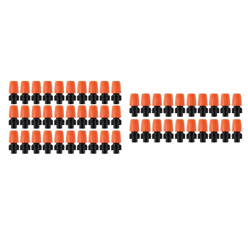 

50PCS Adjustable Garden Drip Irrigation Misting Nozzle Micro-Flow Dripper Spray Gardening Tools