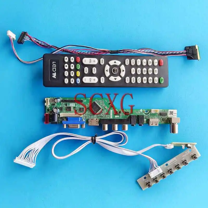 

For N184H6-L02 N184HGE-L21 Laptop Screen Analog TV Controller Board HDMI-Compatible VGA USB RF 1920*1080 LVDS 40-Pin 18.4" Kit