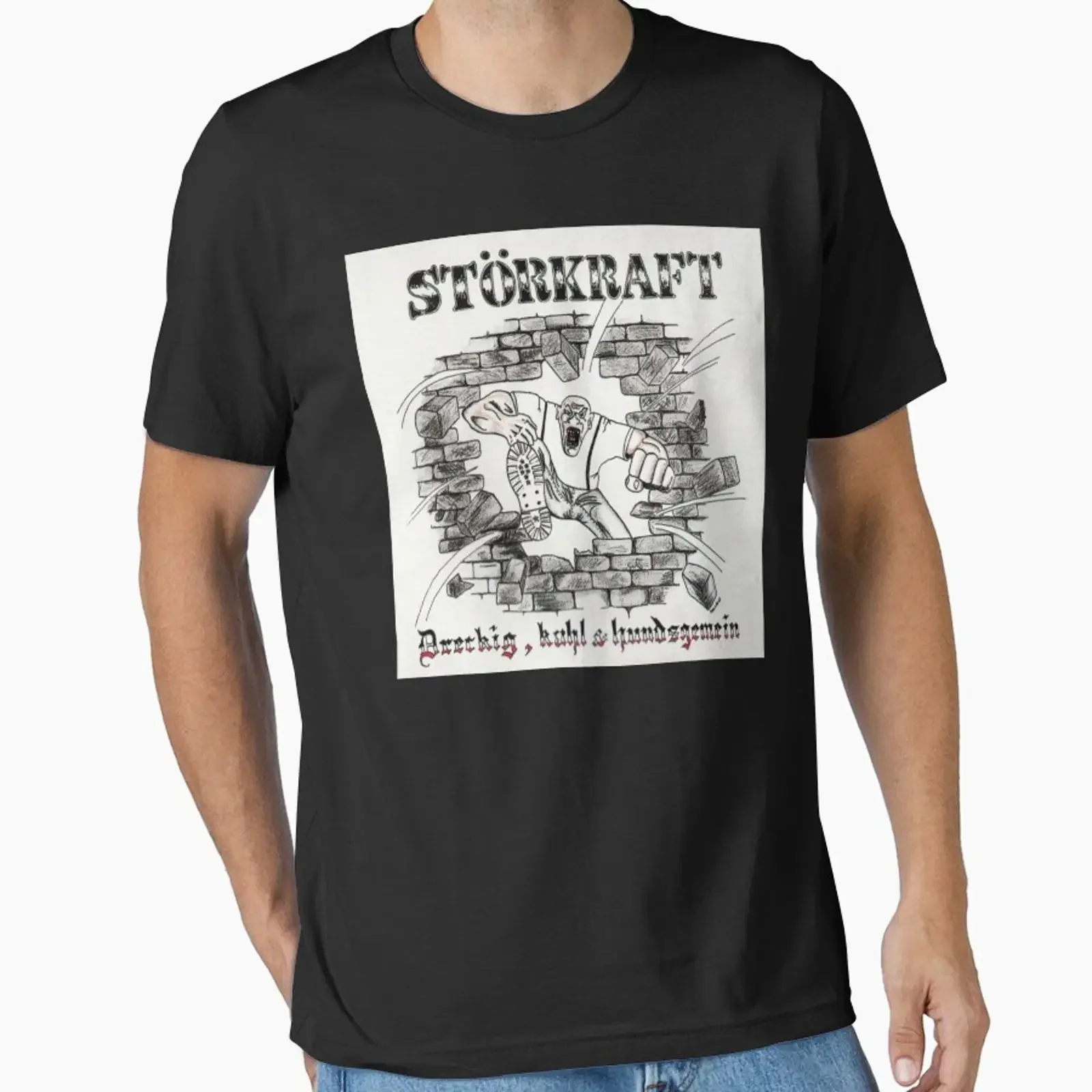 Фото Störkraft Dreckig Kahl _ Hundsgemein Album 1990, дизайн и продажа от PrintisClest2, винтажная одежда в стиле streetwear, стильная, эластичная, с эффектом потертости. №1