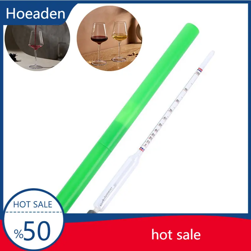 

0-100 Degree Glass Wine Alcohol Meter Wine Concentration Meter Liquor Alcohol Meter Fruit Wine Rice Wine Measuring