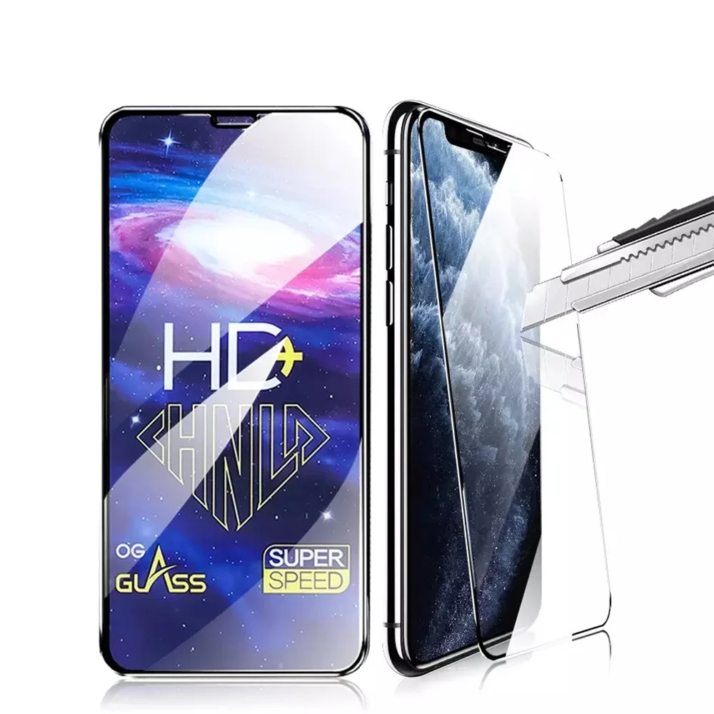 

20pcs HD+ Tempered Glass OG Super Speed Screen Protector Guard Film For iPhone 14 15 Pro Max 13 Mini 12 11 X XR XS Max 15 Plus