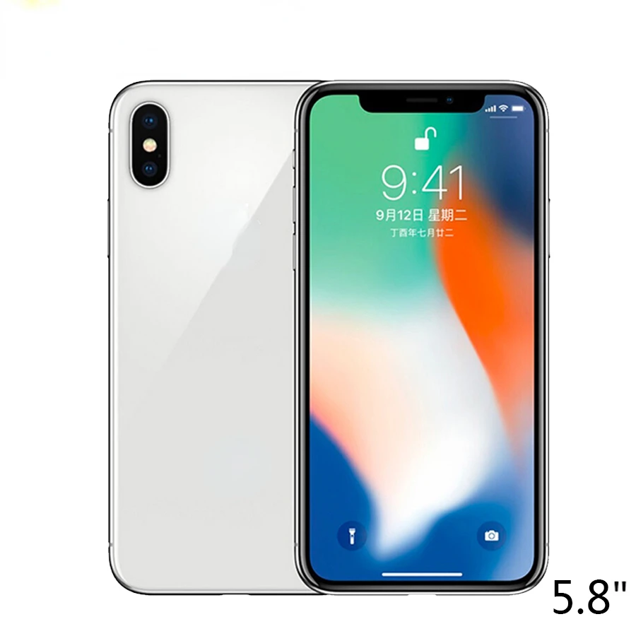 

iPhone X 3GB RAM 64GB 256GB ROM 5.8" iOS Hexa core 12.0MP Unlocked LTE Mobile Phone iphonex iphone x|Cellphones