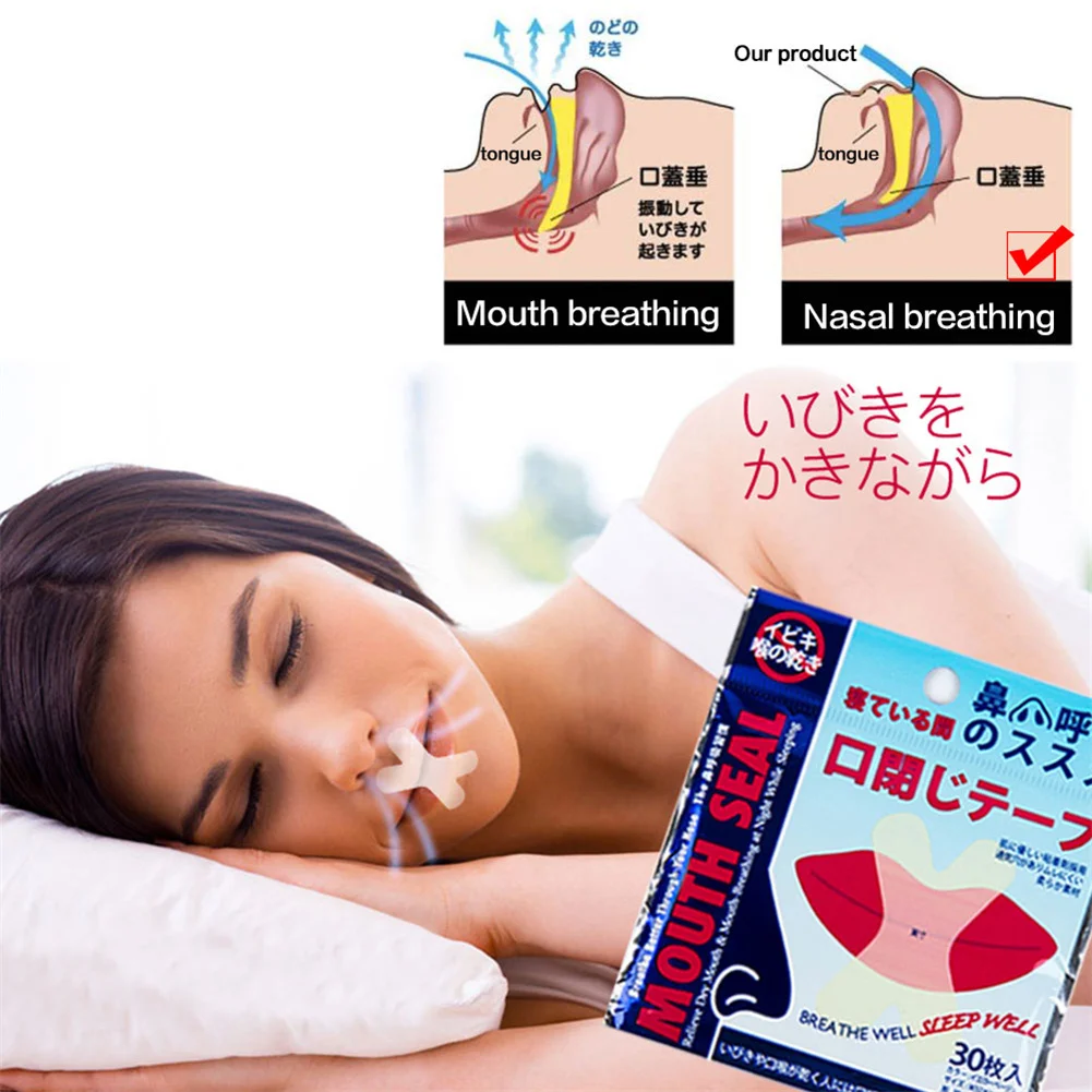 

150PCS Anti Snoring Mouth Tape Sleep Strip Better Nose Breathing Improved Nighttime Sleeping Less Mouth Breathing Health Care