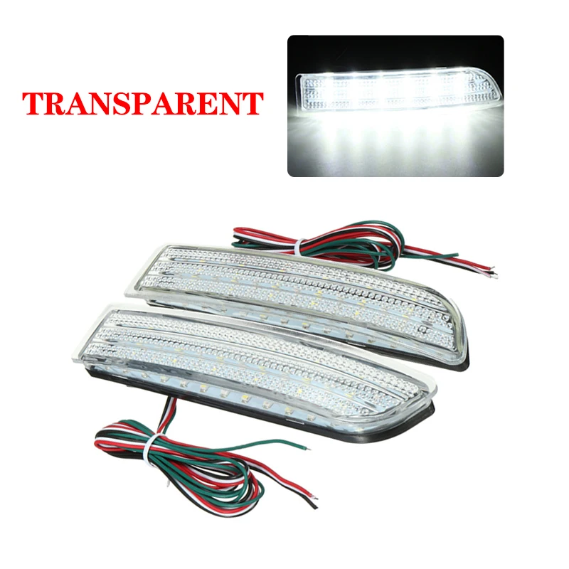 

2x 39 LED Rear Bumper Tail Brake Stop Running Turning Light Parking Rear Bumper Reflector For For Toyota Avensis Estima Alphard