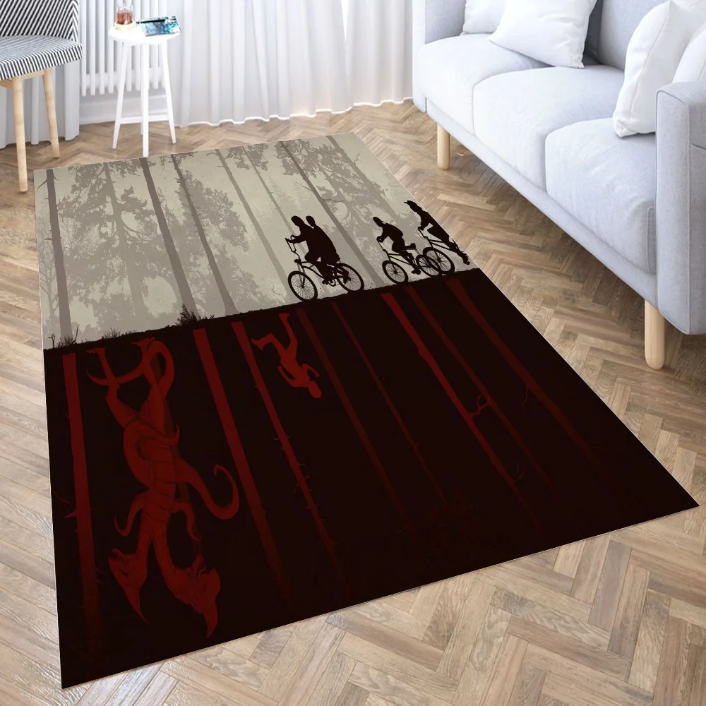 

retro stranger things 3D Carpet Living Room Kitchen Entrance Door Mat Anti-slip Floor Rug Bathroom Area Hallway Mats