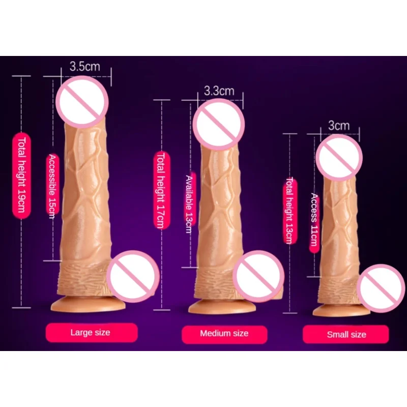 Реалистичный фаллоимитатор на присоске анальный большой пенис для женщин