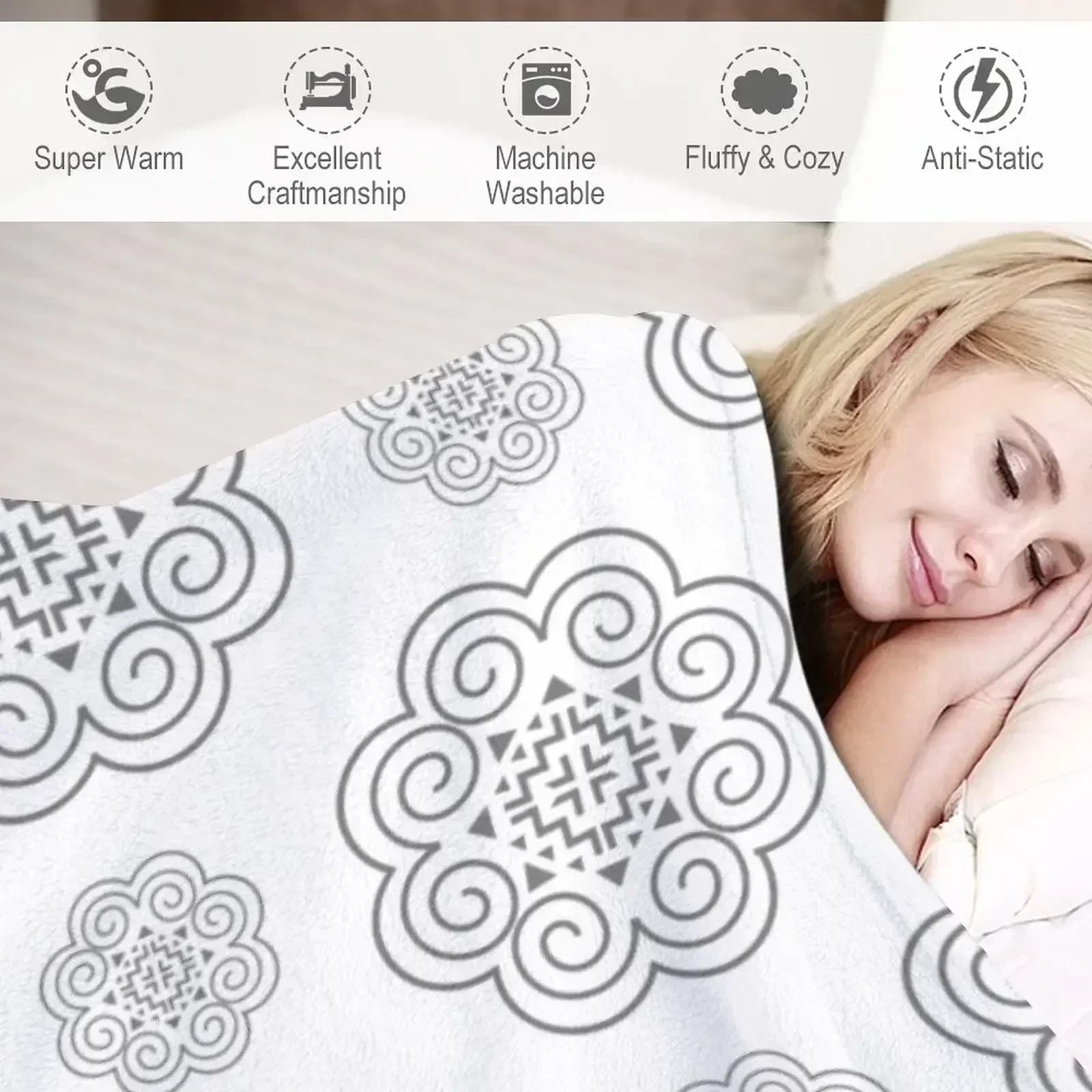 Одеяло с дизайном символа Хмонг персонализированные подарочные украшения